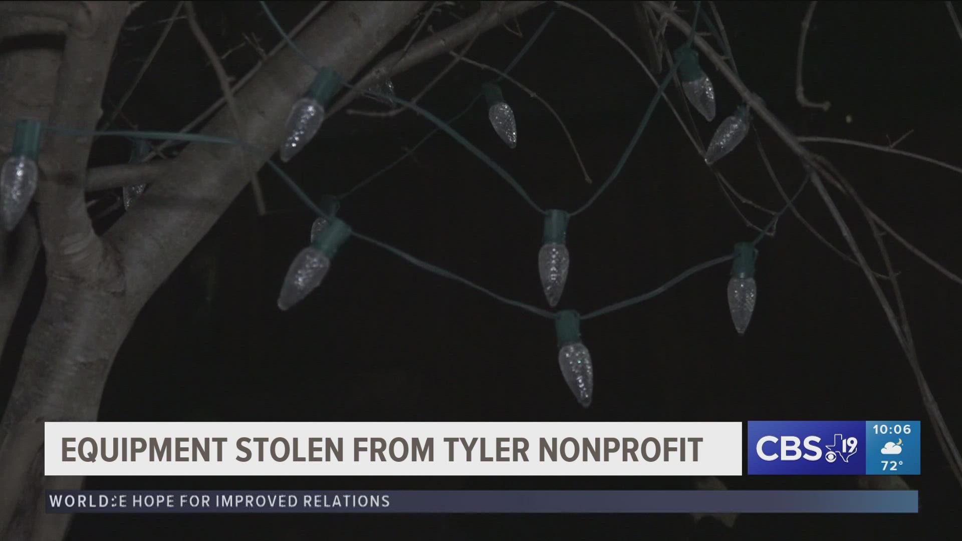 Equipment stolen from The Children's Park of Tyler