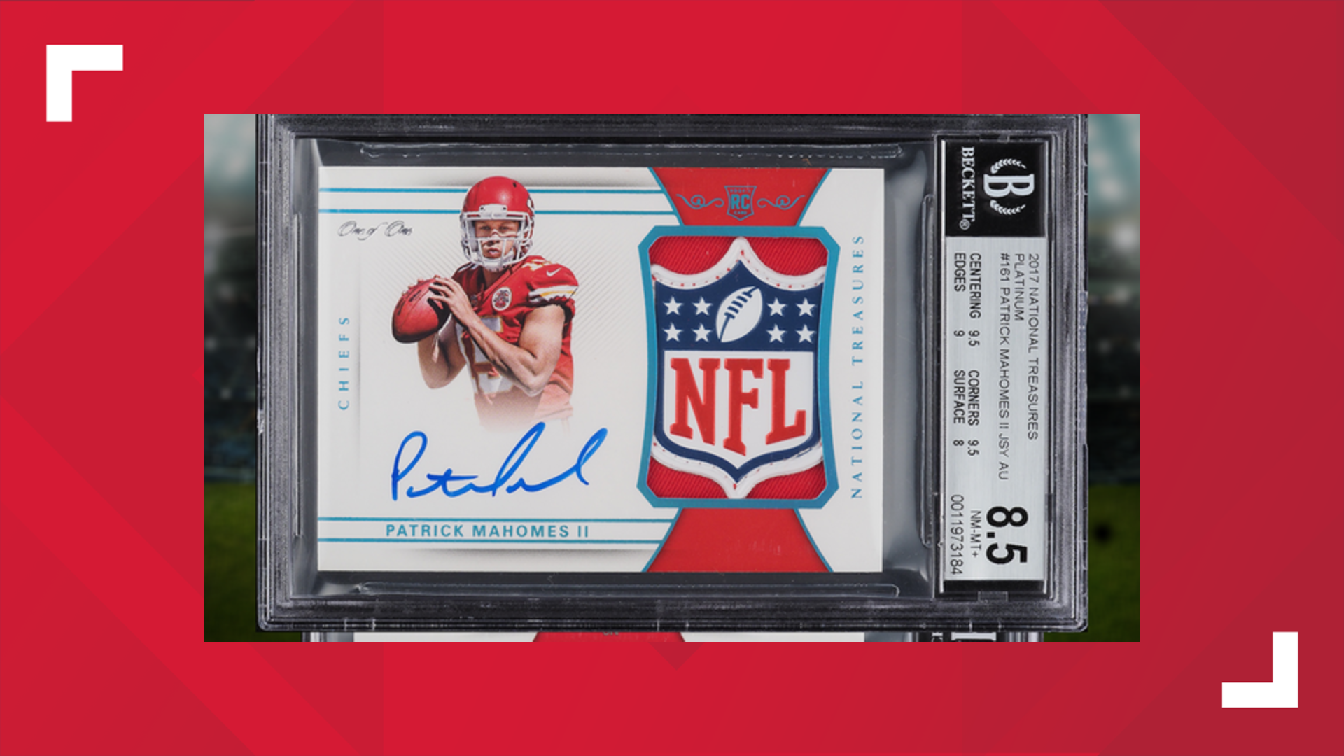 Mahomes rookie card sells for $4.3M | cbs19.tv