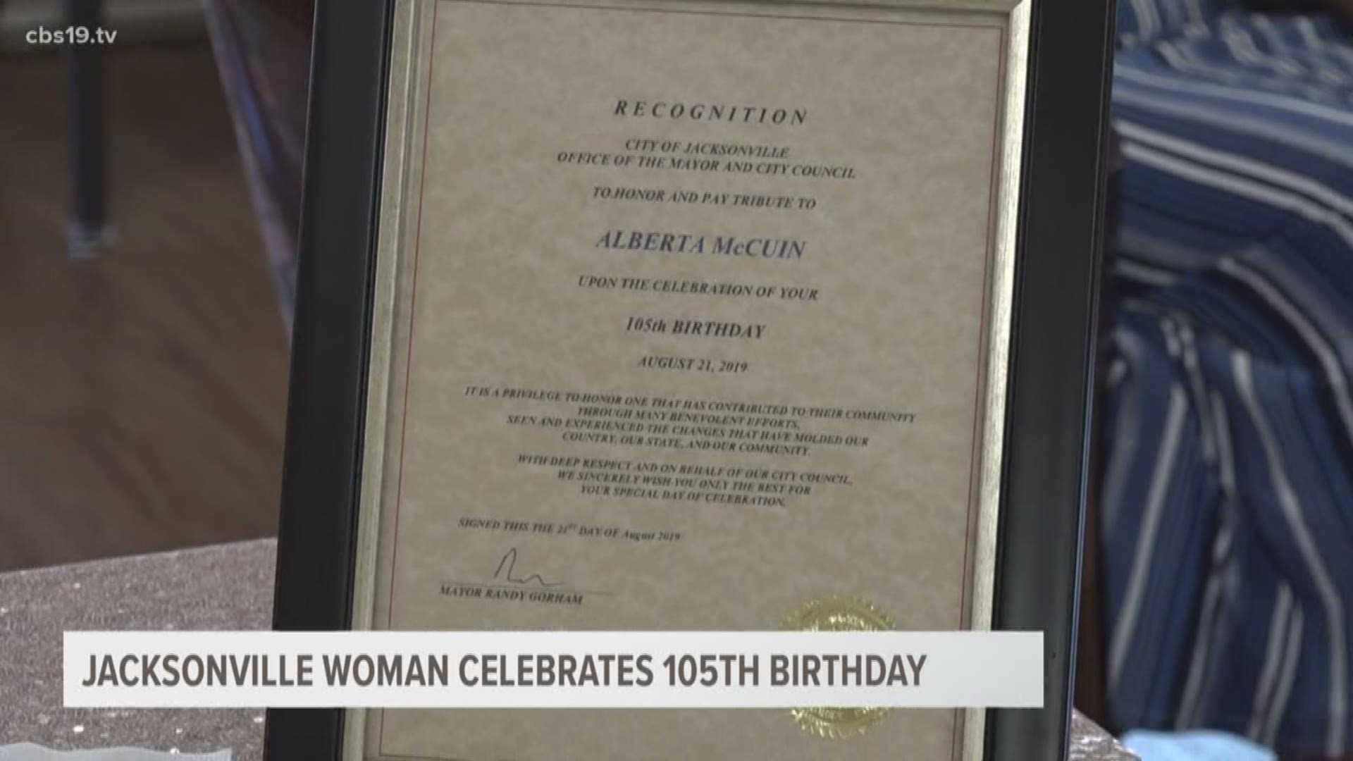 Jacksonville woman celebrates 105th birthday