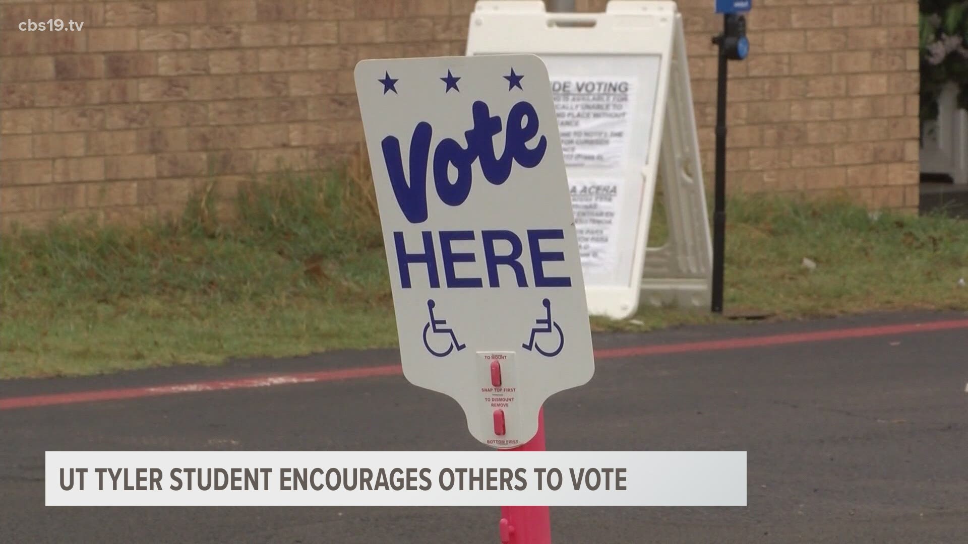 Tyler Russell, a junior at UT Tyler, says he was inspired to vote in his first presidential election because of the events that have taken place this year.