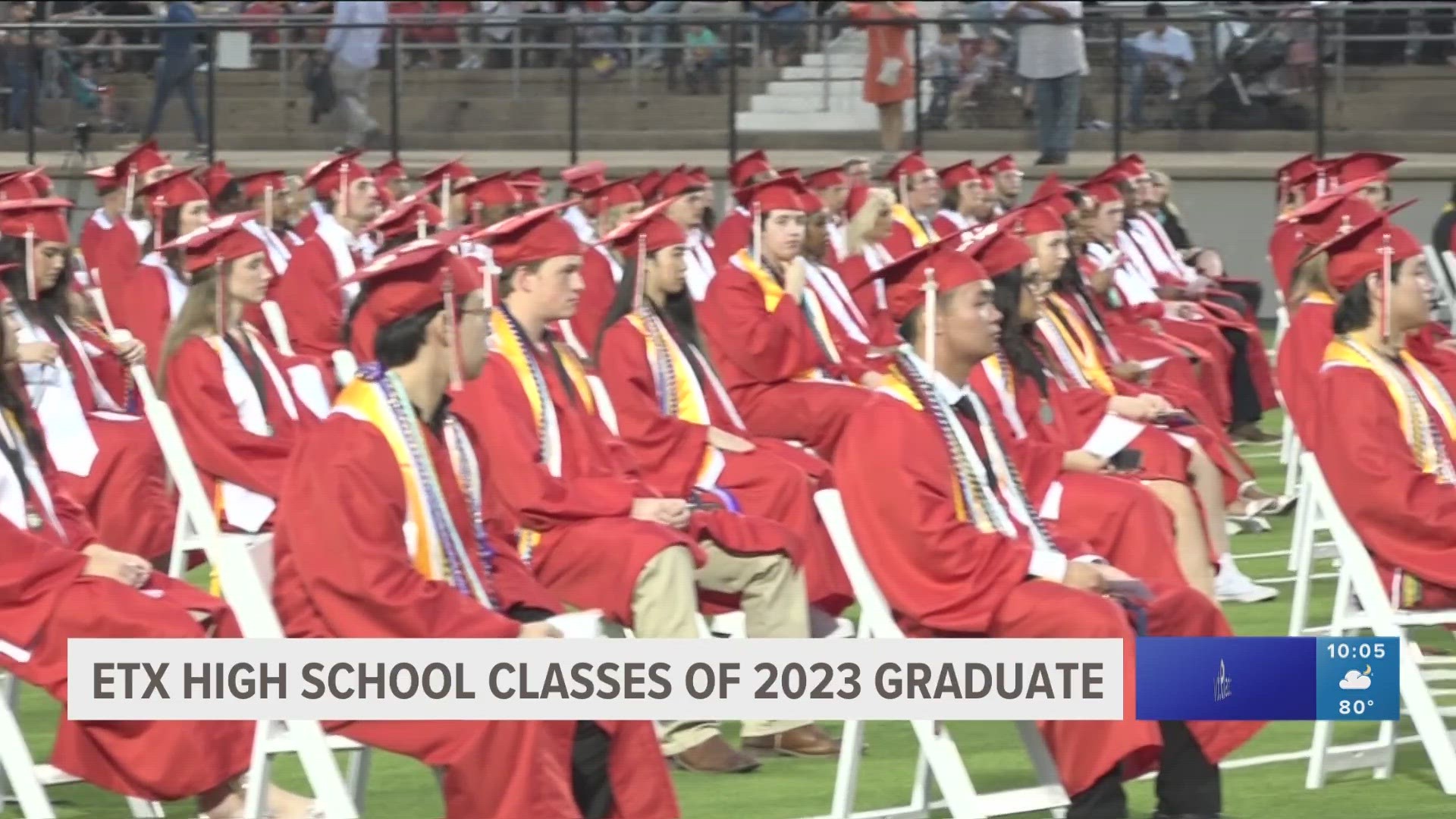 East Texan high school seniors walk the stage as they graduate and move on to their next chapter in life.