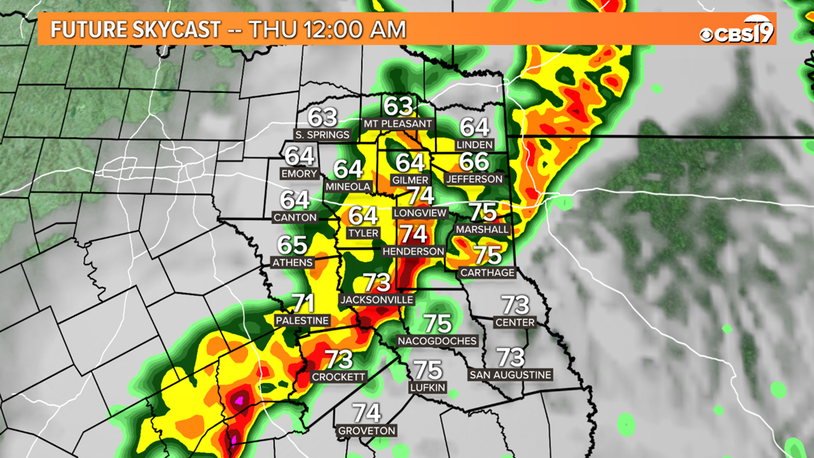 Severe weather expected to return to East Texas tonight through Friday ...