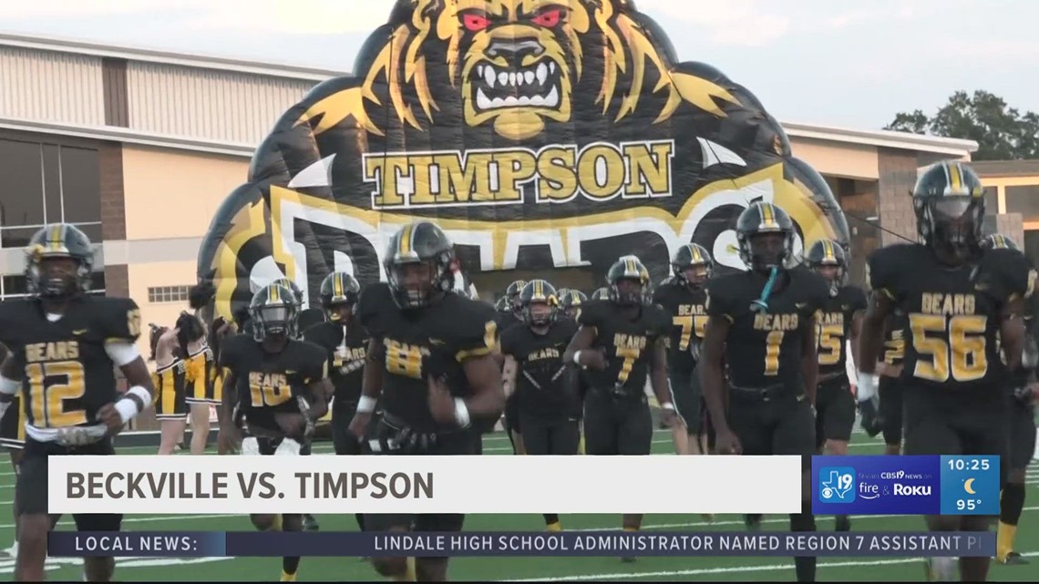 Beckville vs. Timpson cbs19.tv