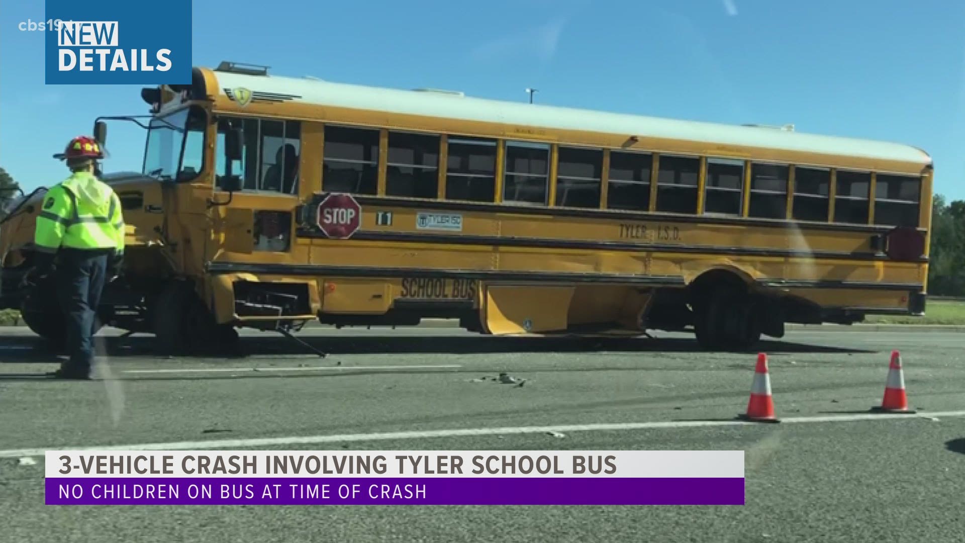 No students were on the bus at the time of the crash.