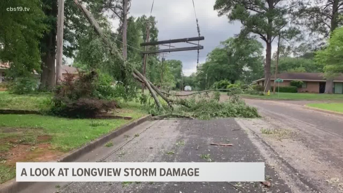 Storm Causes Major Damage Power Outages In Longview Cbs19 Tv