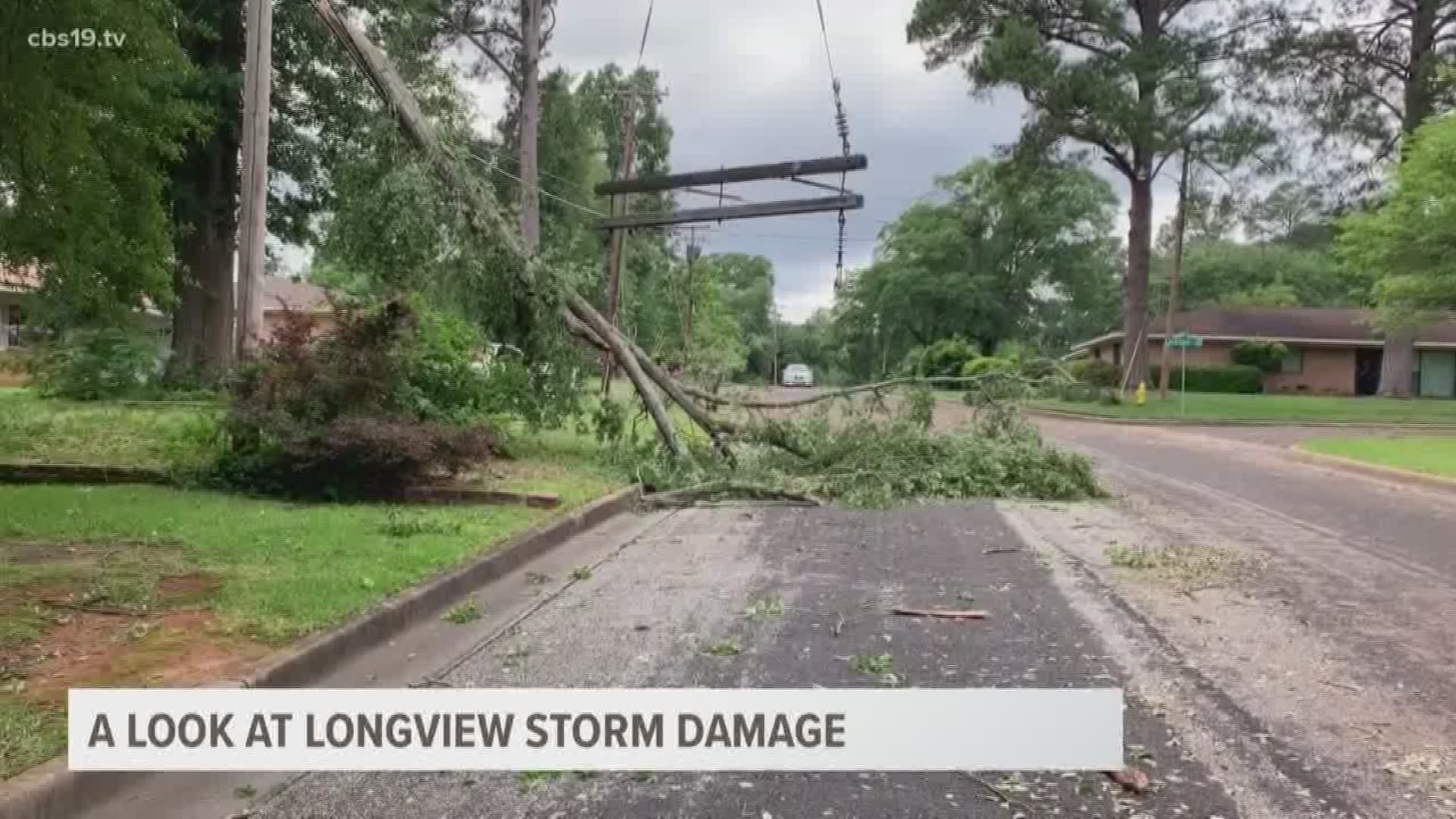 A strong storm moved through East Texas Wednesday causing flooding and wind damage across the area. The Longview area received the worst of the damage with some customers not expected to get power back until Monday.