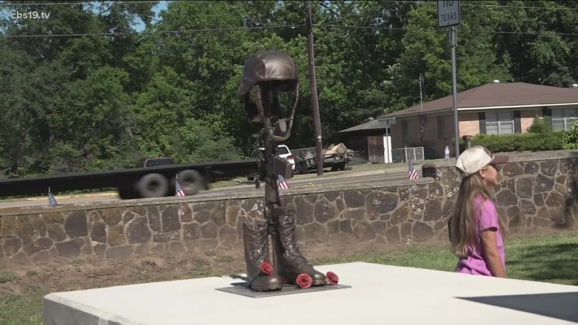 The memorial was dedicated to a Whitehouse graduate who served in the military.