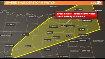 CBS19 WEATHER: Severe thunderstorm threat into this Sunday evening