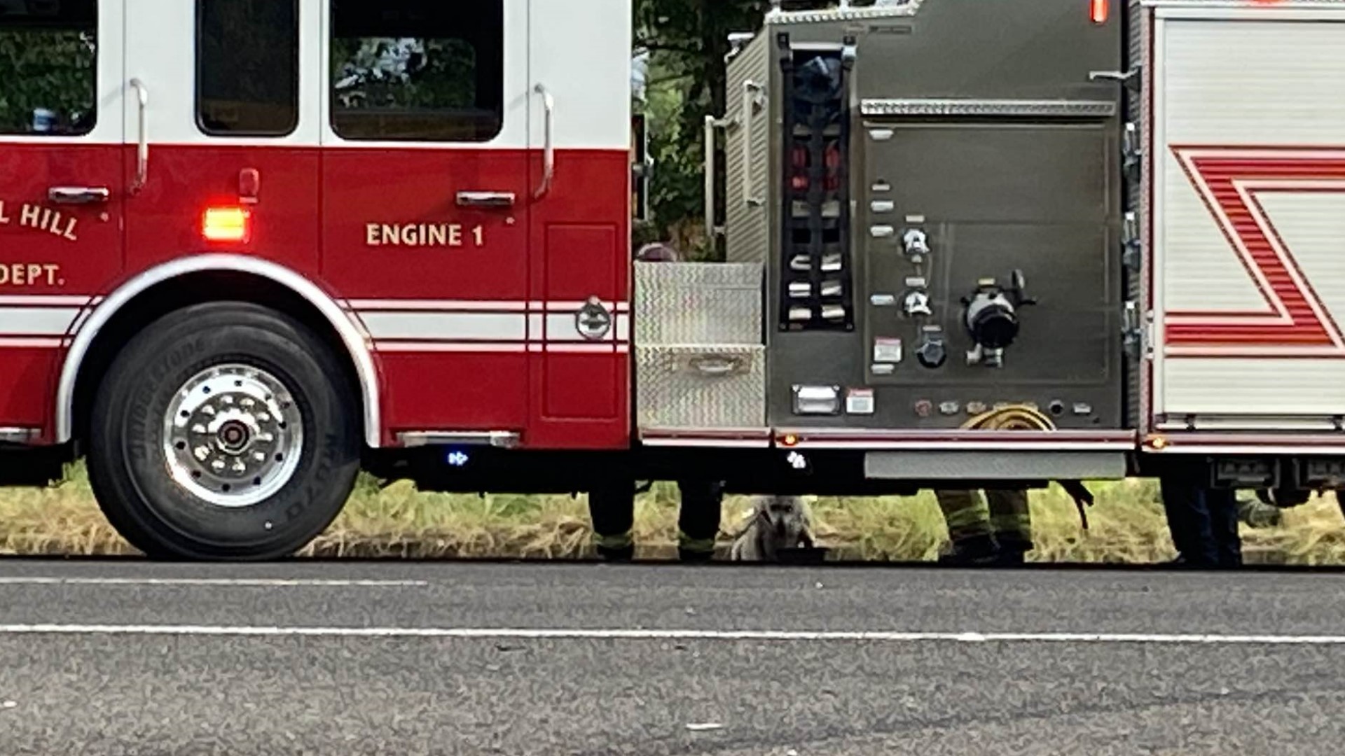 First responders are scene of Highway 64 rollover wreck