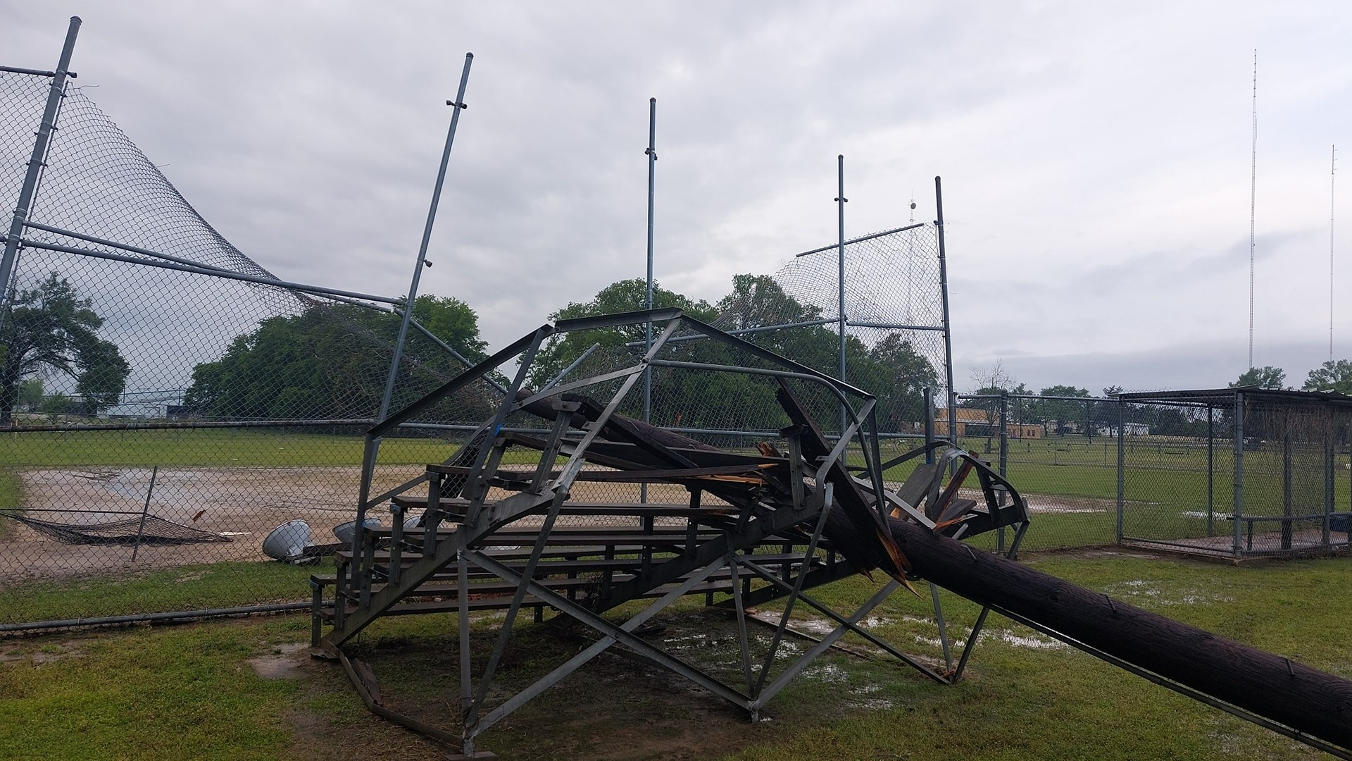 Crockett sees major weather damage, power outages, school closure