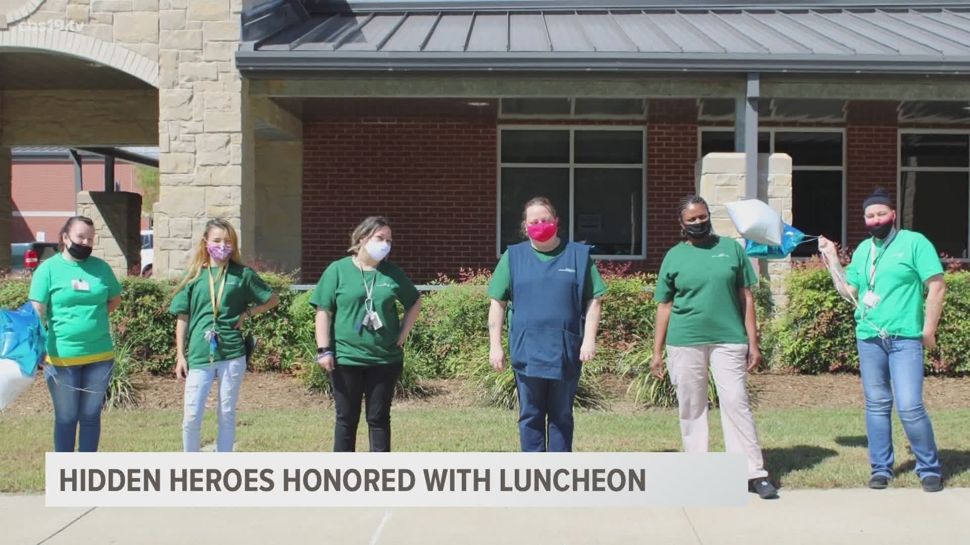 School districts across East Texas recognize and celebrate their custodial staff.