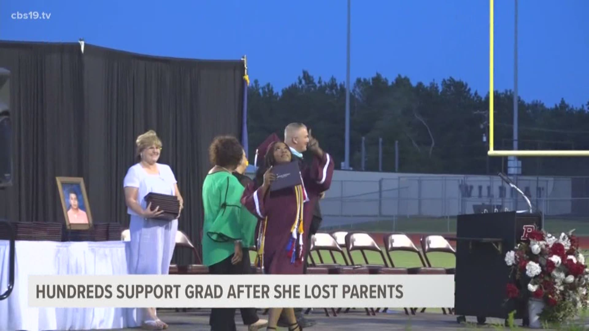 Despite a rough year after losing both of her parents, Chanylla Gibson celebrated her high school graduation in the top ten percent.