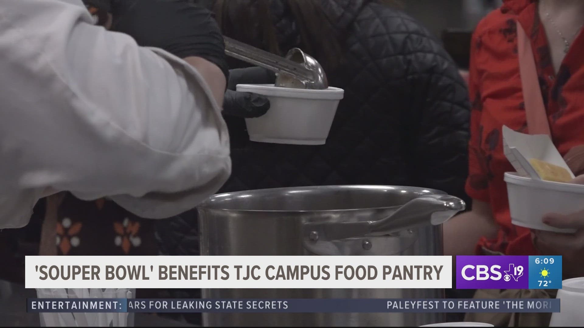 Despite the name, no football was involved. Freshly made soup and handcrafted ceramic bowls all by students at TJC are what you could find at the event.