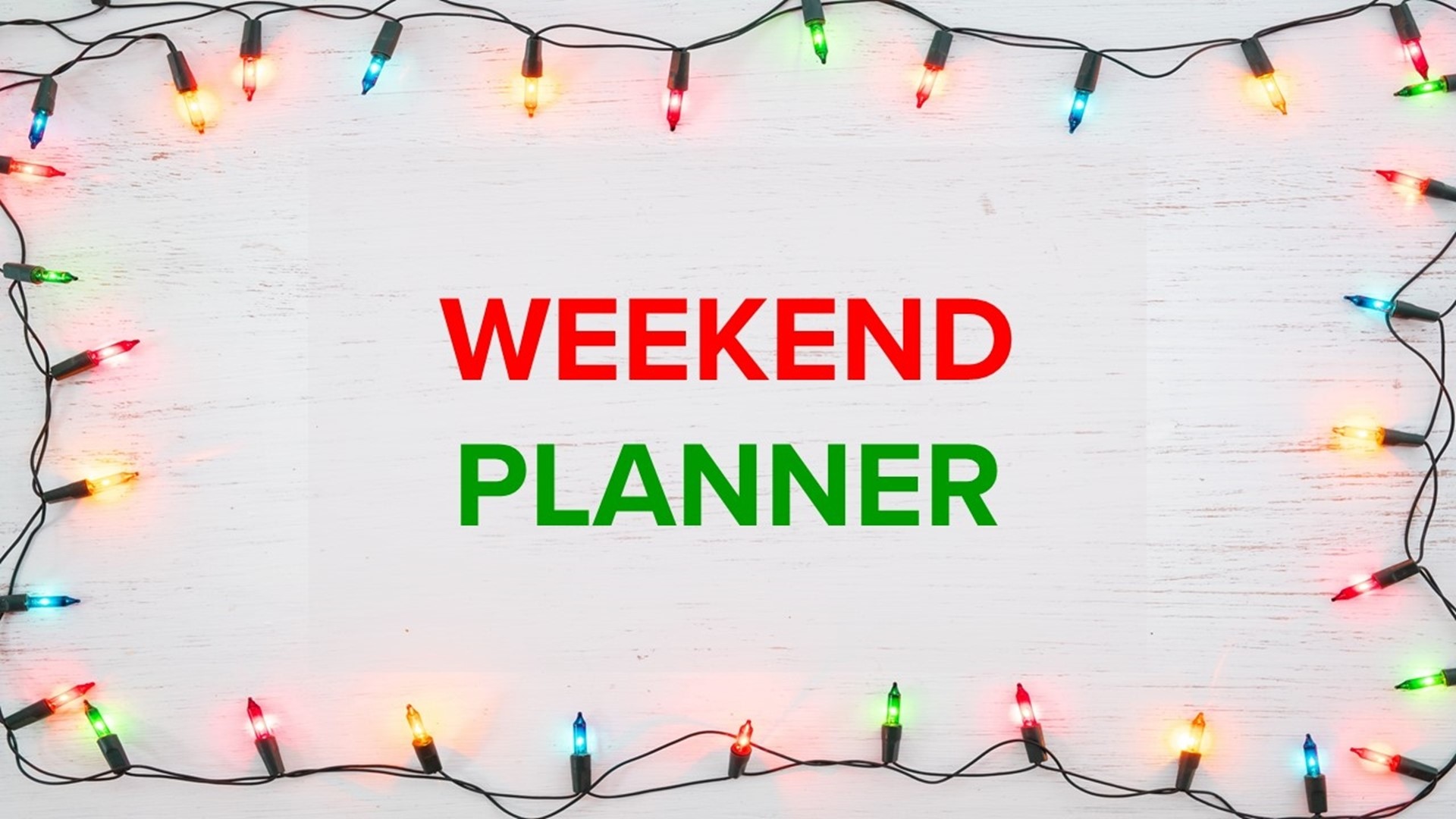 The first weekend of December and it's filled with holiday events across East Texas.