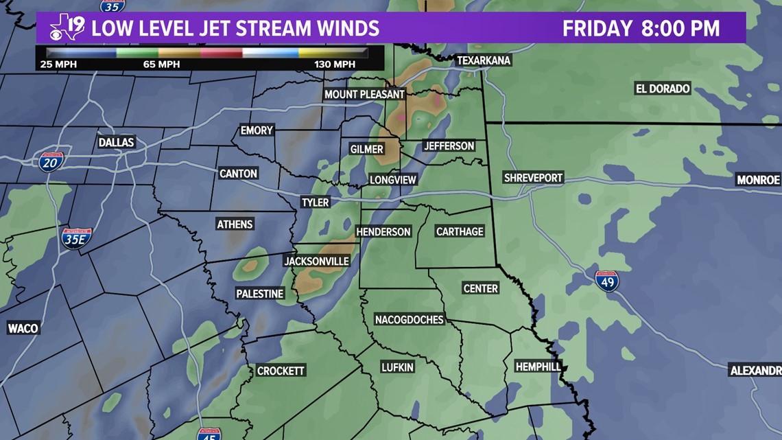 Severe Weather Scheduled To Pass Through East Texas Friday | Cbs19.tv