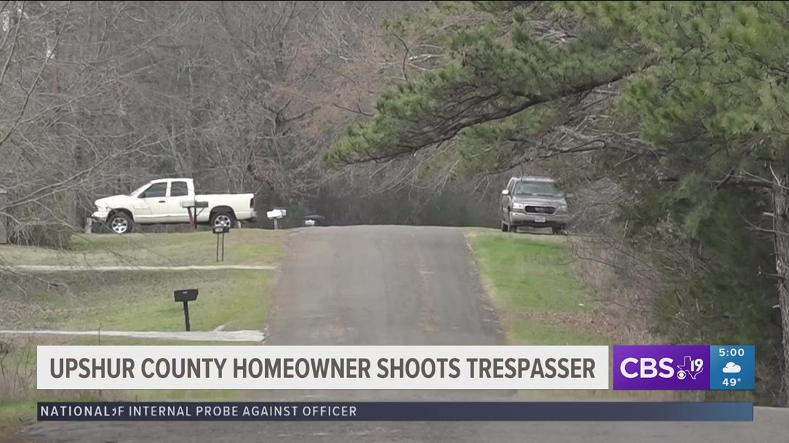 OFFICIALS: Alleged trespasser shot by homeowner in Upshur County | cbs19.tv