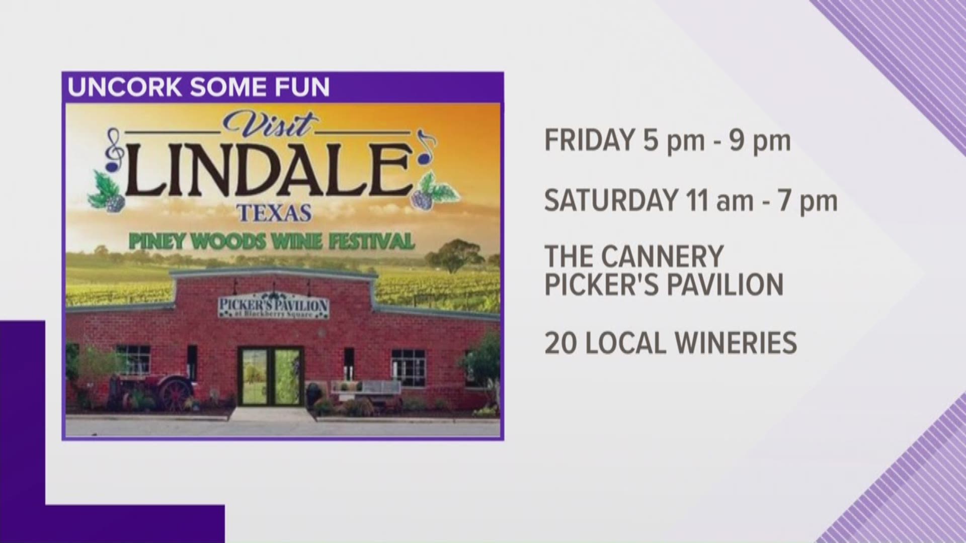 Seong McClauren and Rick Lambert join 19Now to talk about this weekends festival from 11 a.m.-7 p.m., in Lindale.