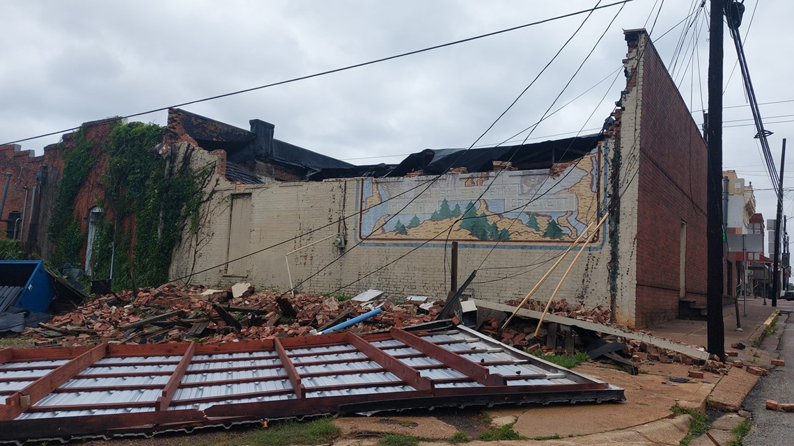 Crockett sees major weather damage, power outages, school closure