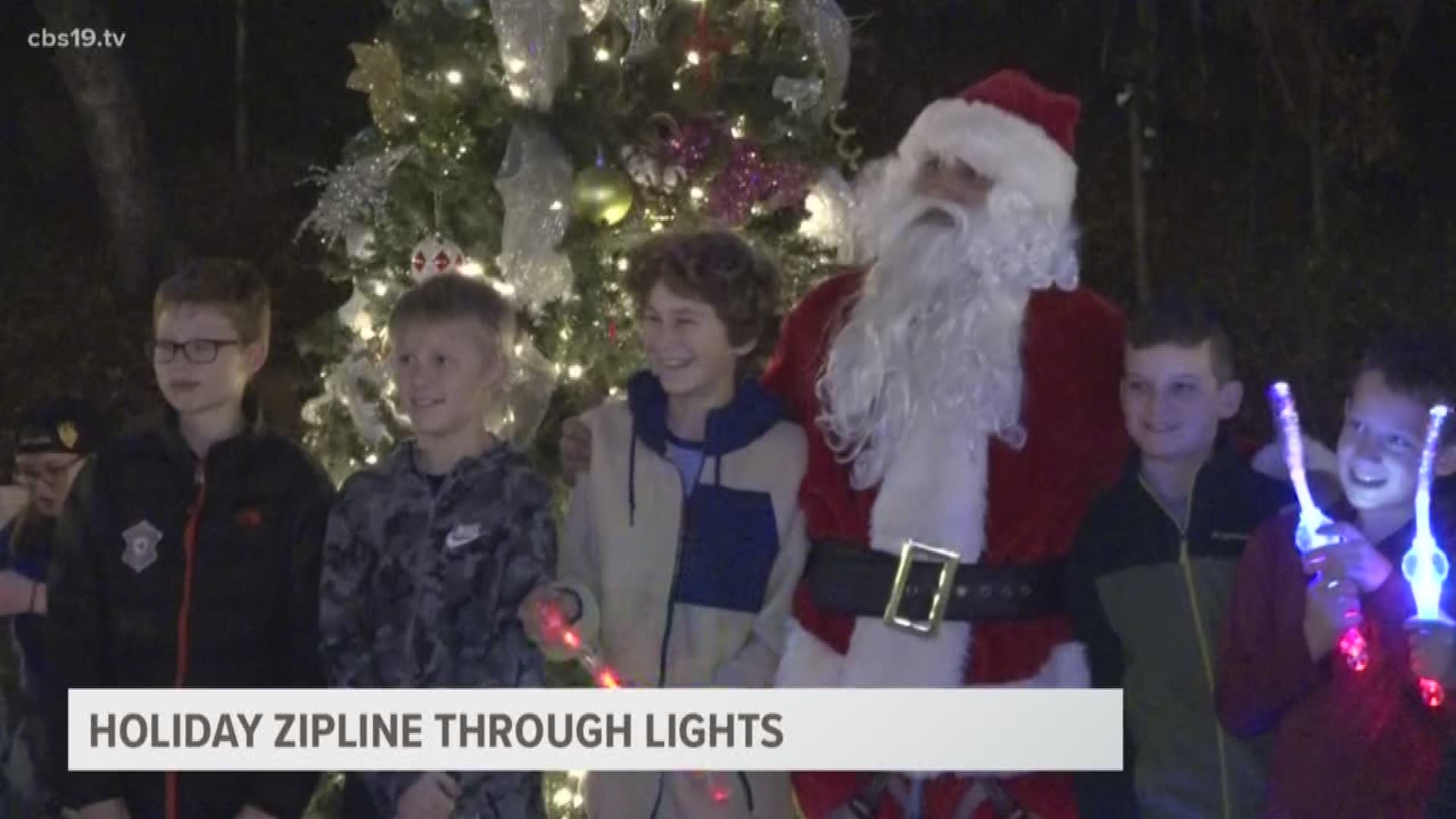 Thomas Falls in Diana is helping folks celebrate the holidays with their annual zipline through lights.