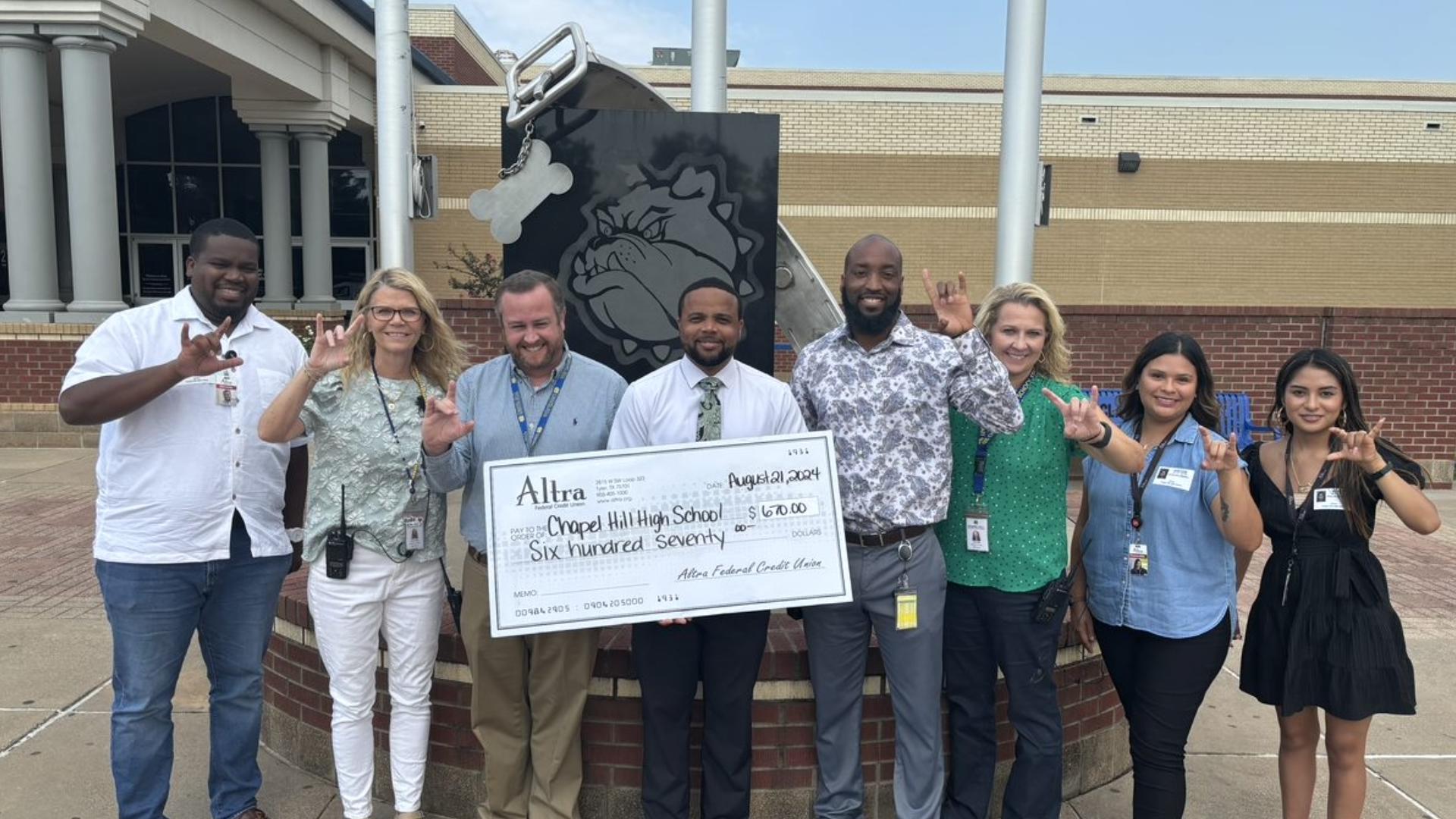 Altra presents donations to East Texas high schools cbs19.tv
