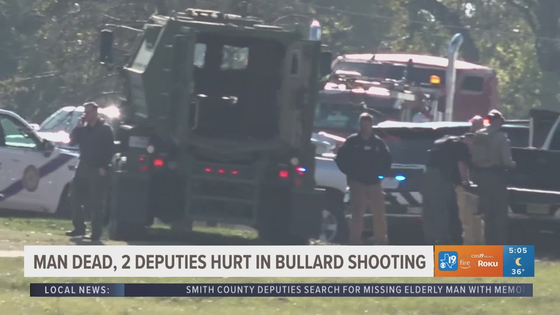 Texas Rangers investigating after Cherokee County standoff left suspect dead, 2 officers injured