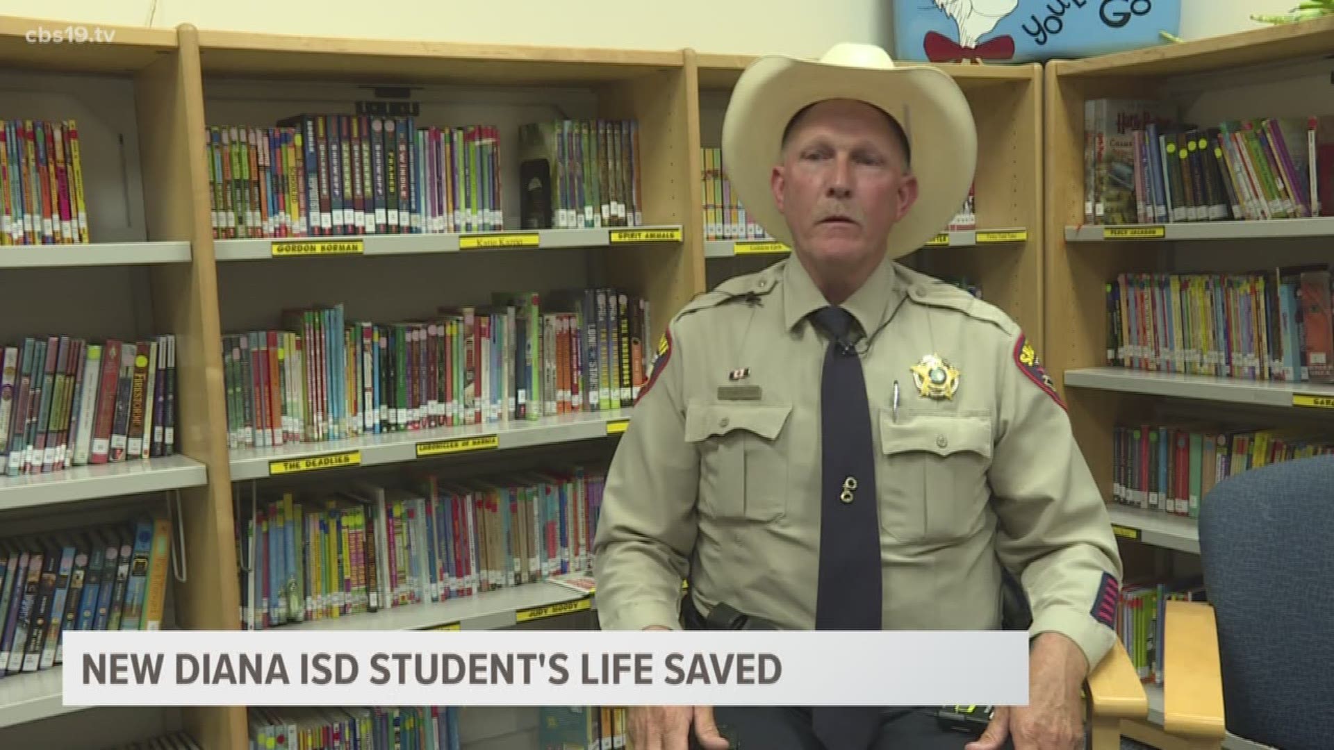 New Diana ISD teachers and school resource officer save student's life.Reporter- Kenley Hargett