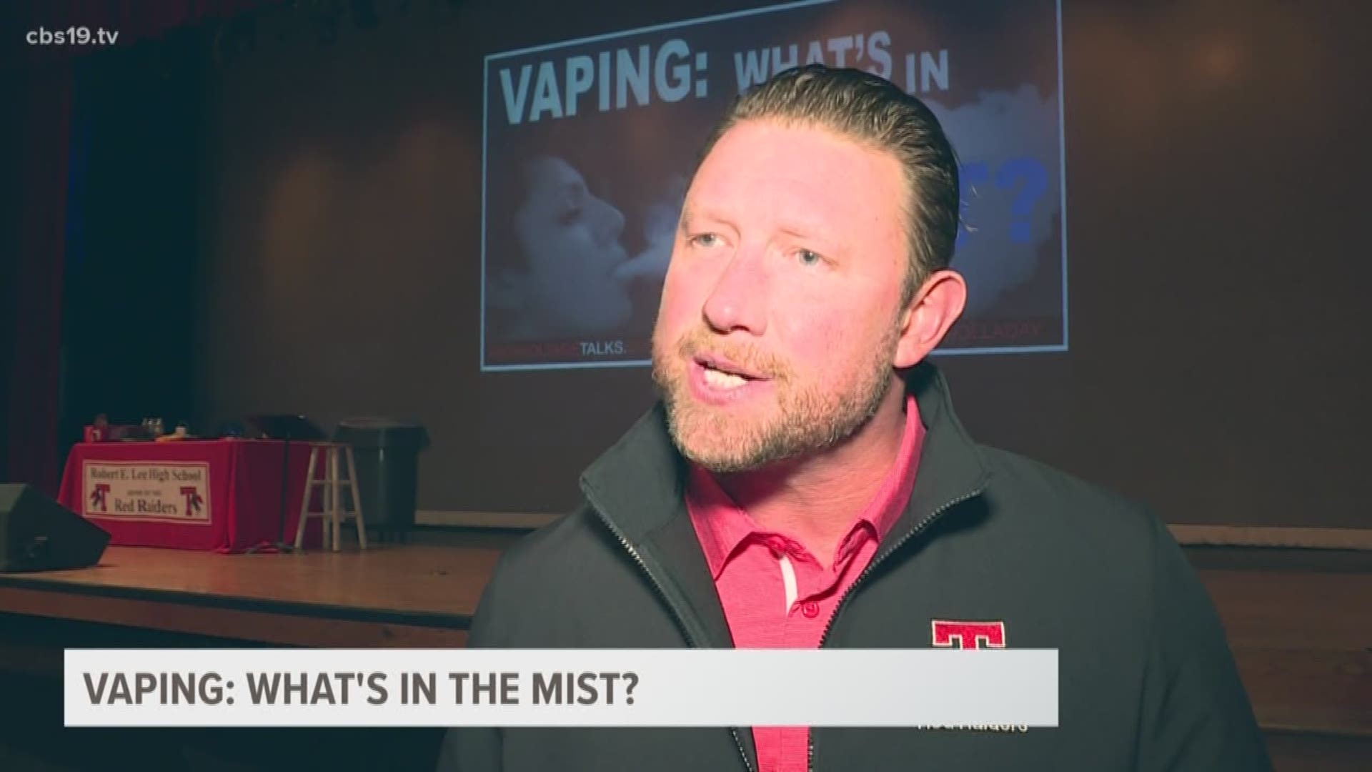 Robert E. Lee students and parents heard a presentation about "Vaping: What's in the Mist."
