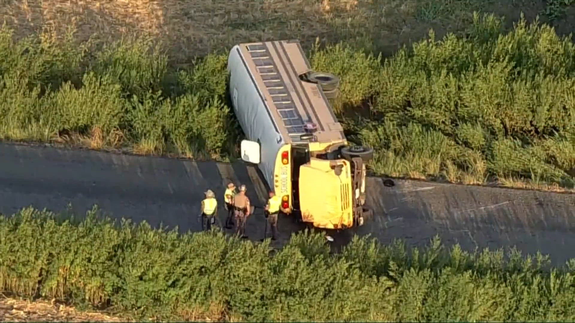 Bus Example Student killed after bus overturns in North Texas | cbs19.tv