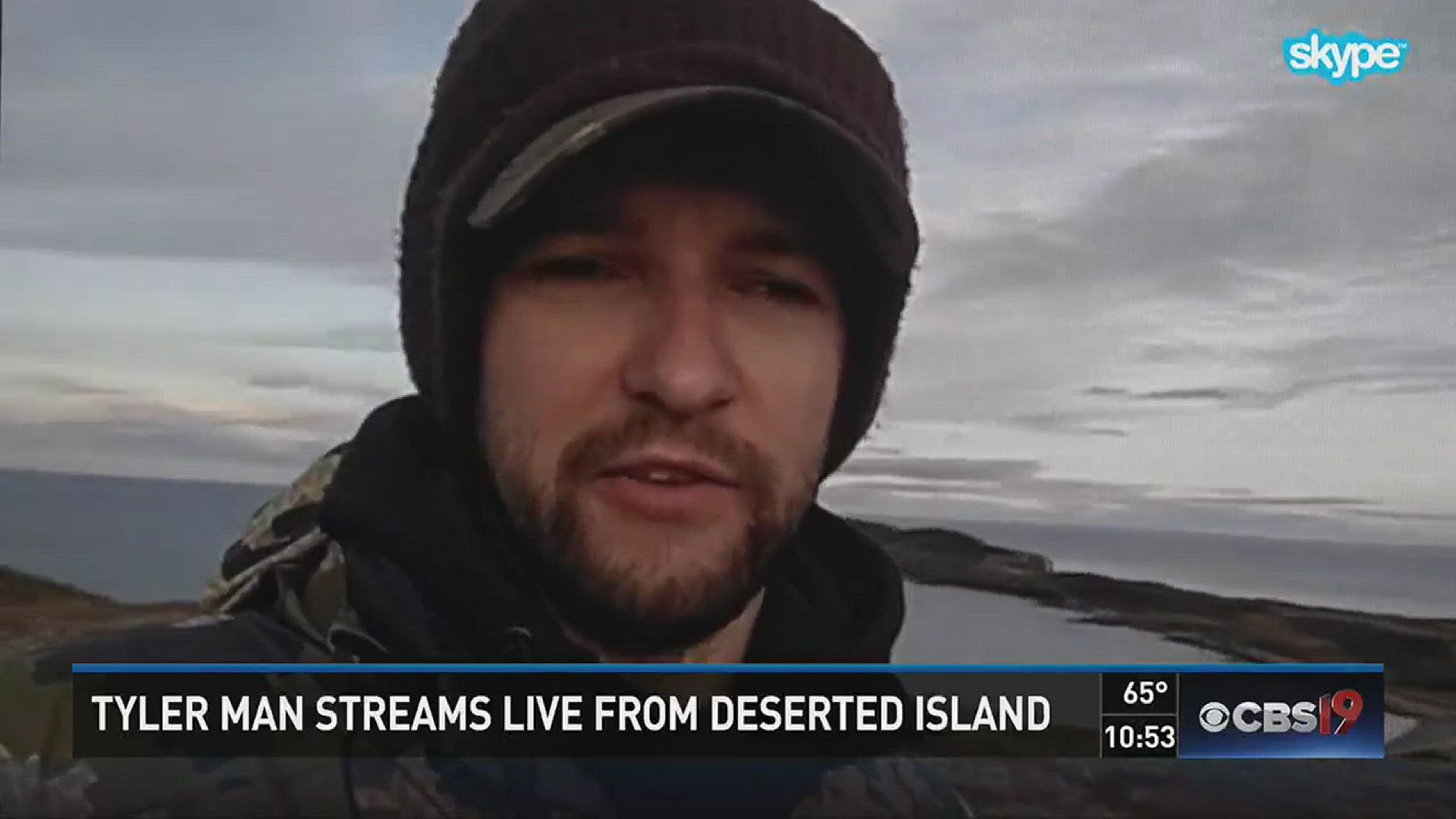 Tyler man streams live from deserted island.