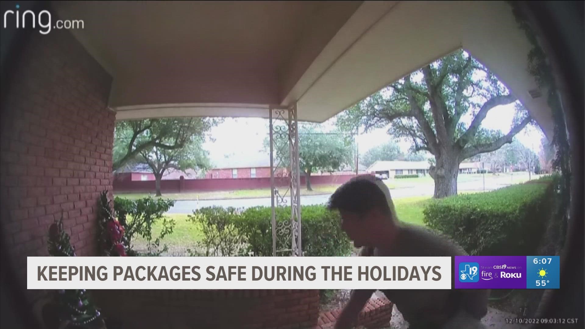 Athens PD shares video of suspect taking package from porch