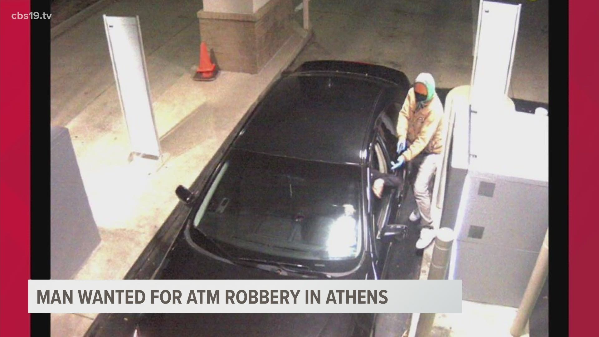 The robbery happened at the Vera Bank ATM located in the 700 Block of East Tyler Street.