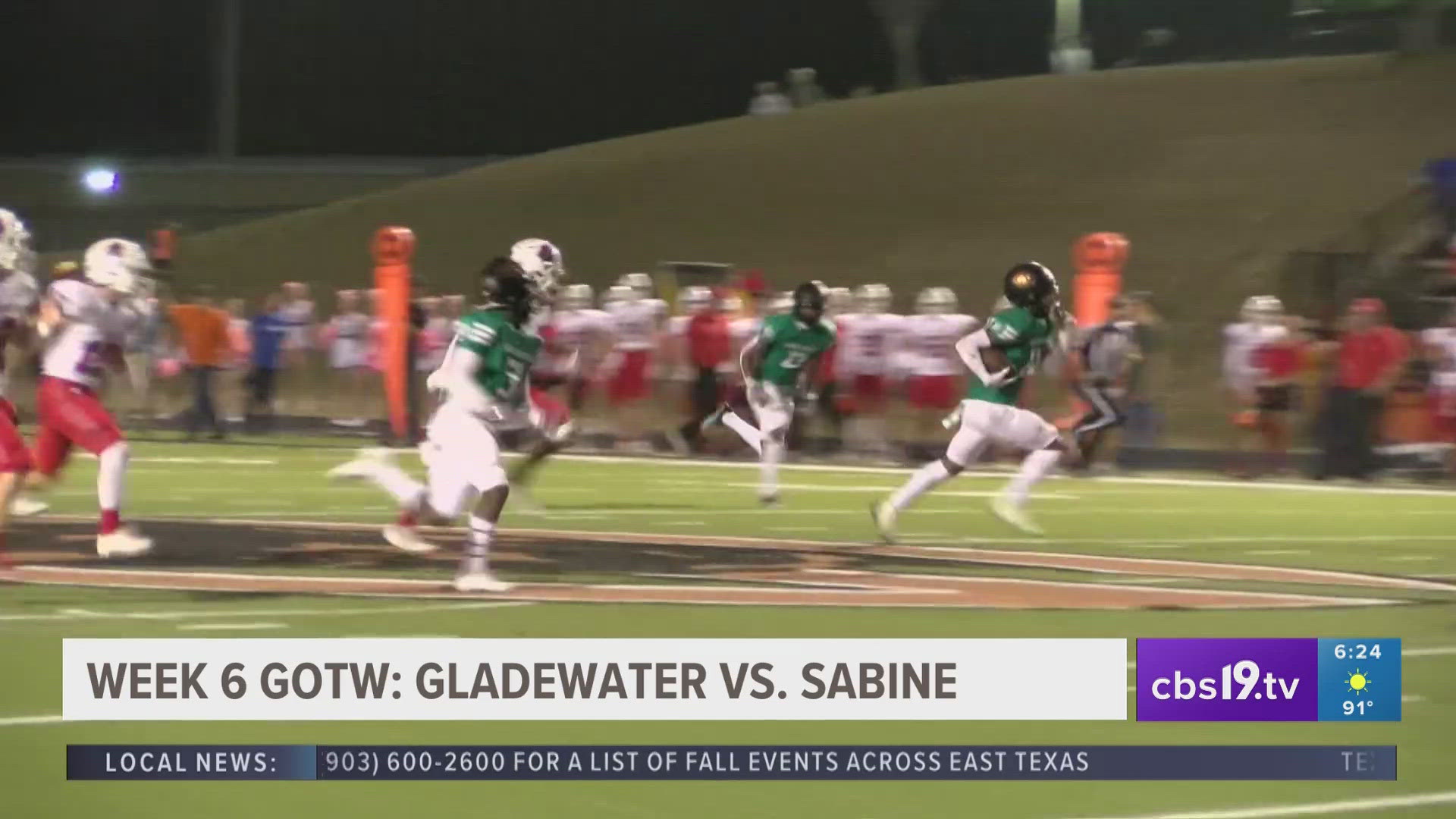 Sabine will host Gladewater this Friday for their second week of district play.