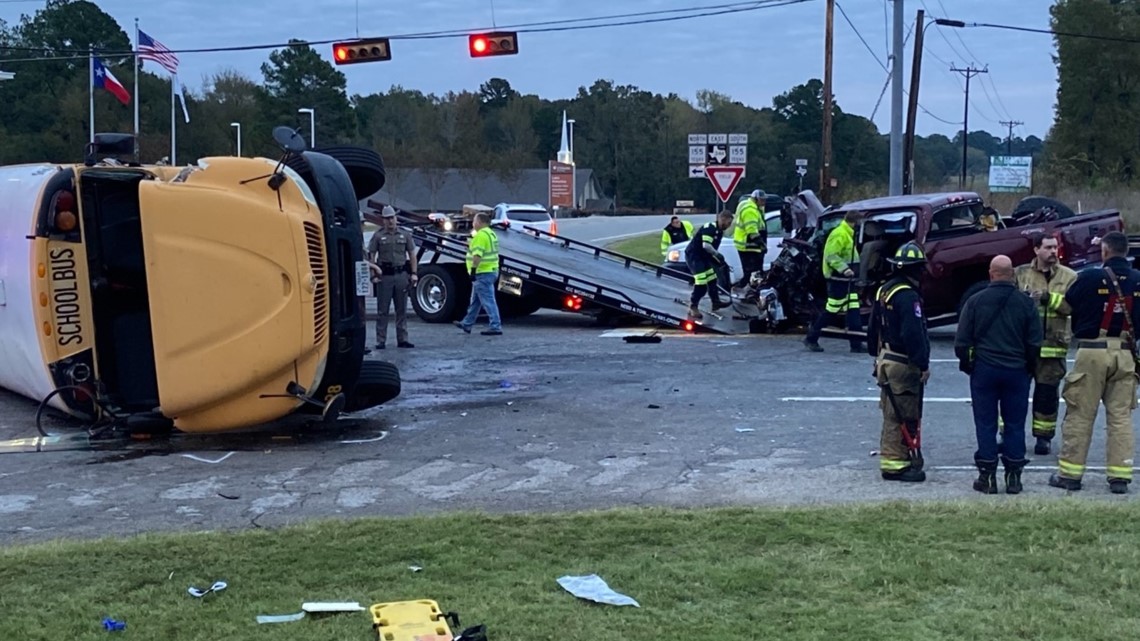 DPS responding to crash involving Bullard ISD bus, pickup cbs19.tv