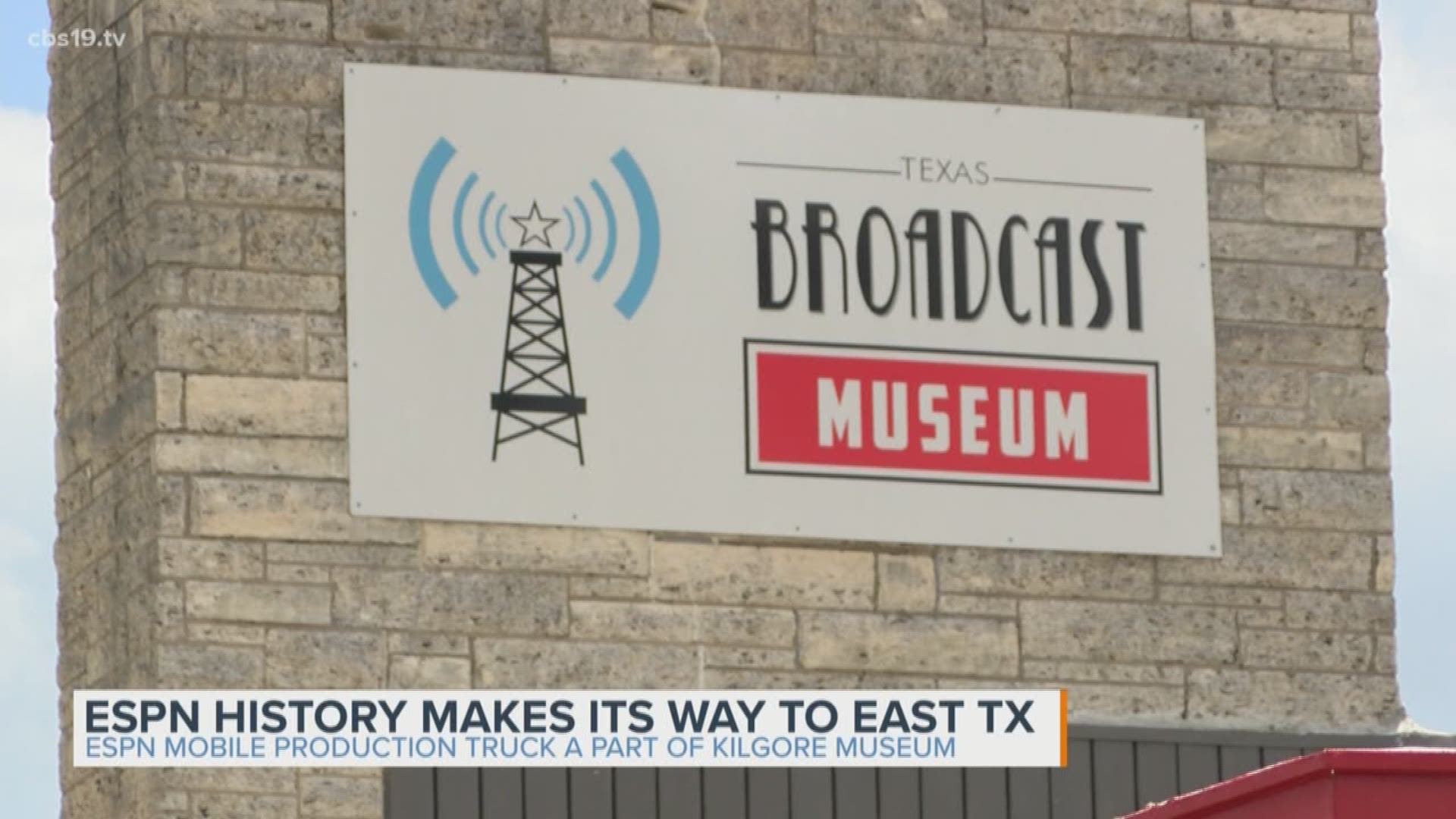 One of ESPN's original mobile production trucks is now part of the Texas Museum of Broadcast and Communications in Kilgore. CBS19 Photojournalist Alan Kasper explains.