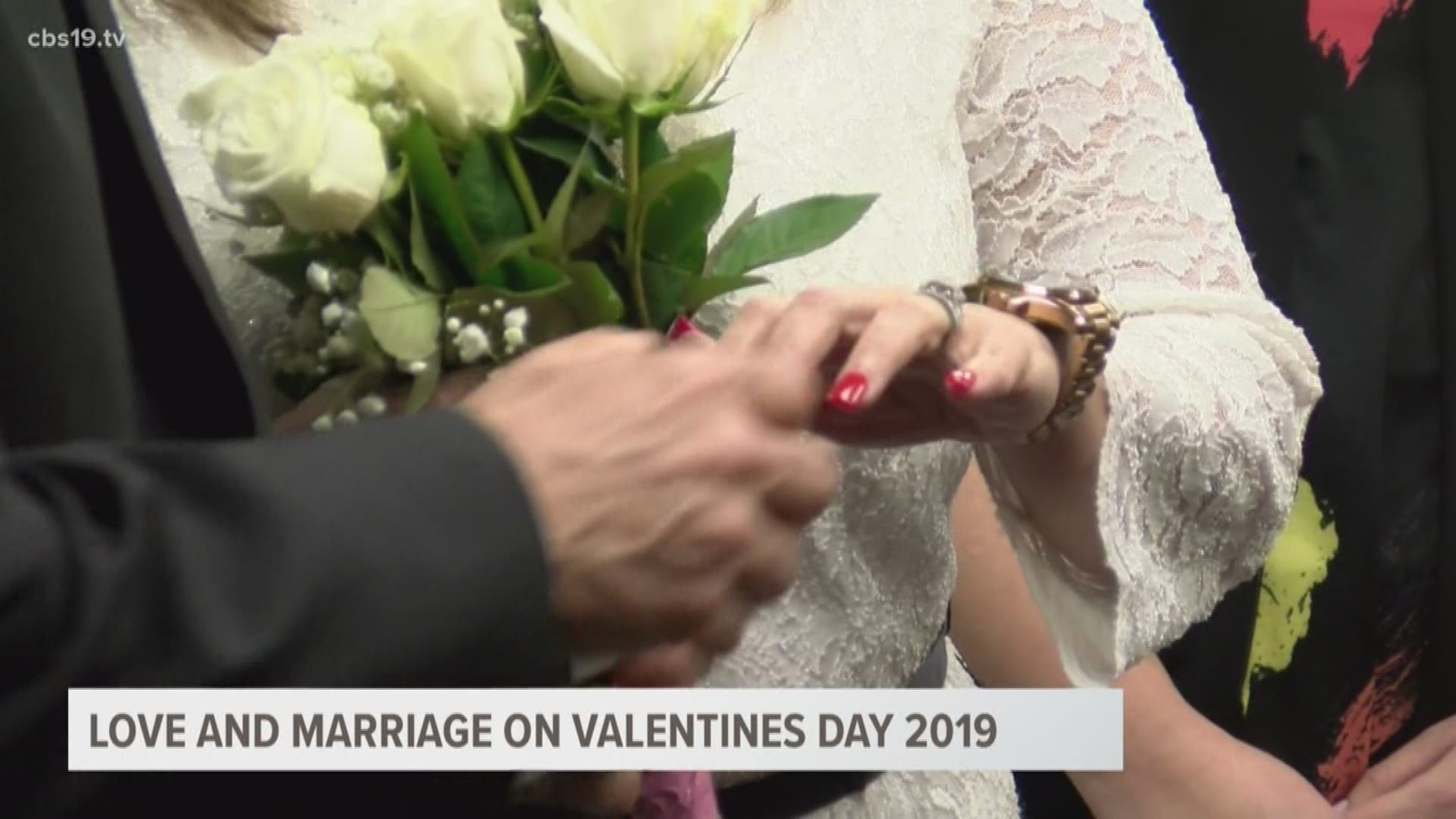 An ETX couple shared their special day with CBS19 as they jumped the broom on Valentine's Day 2019.
