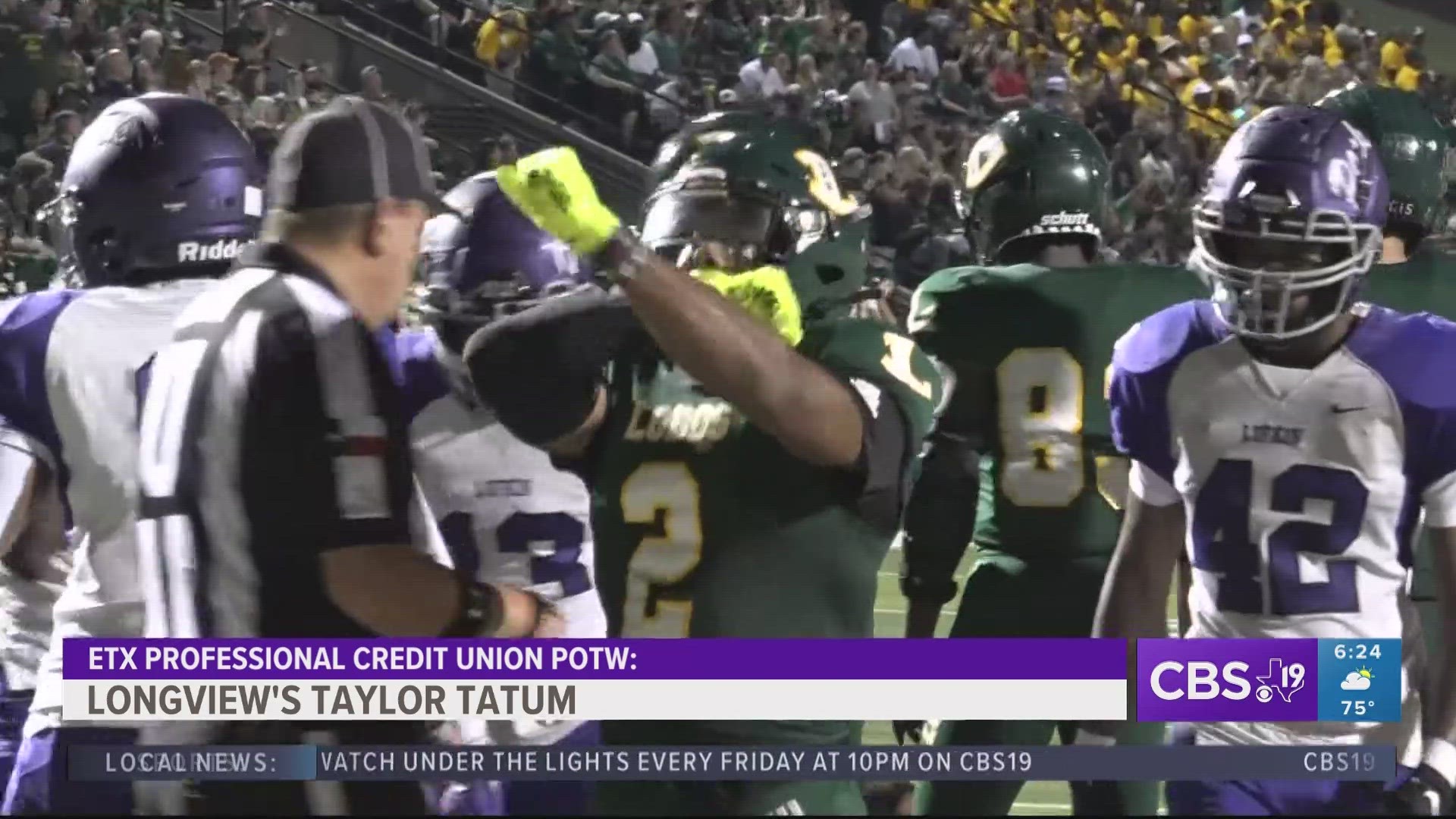 Taylor Tatum breaks Longview touchdown record