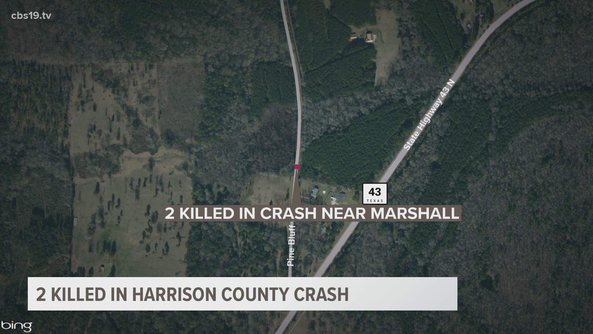 Two people are dead following a Wednesday afternoon crash in Harrison County.