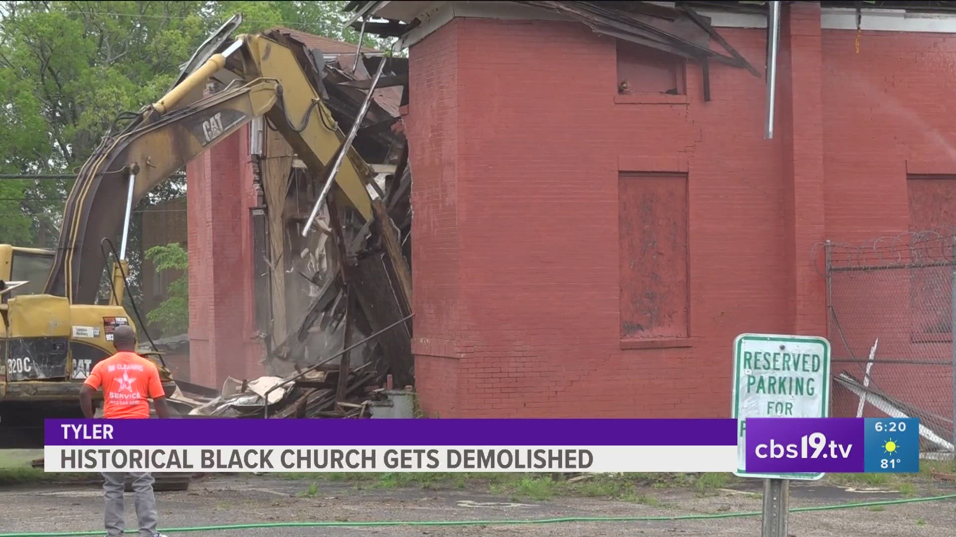 A 100 year-old historic landmark in Tyler is now being demolished.