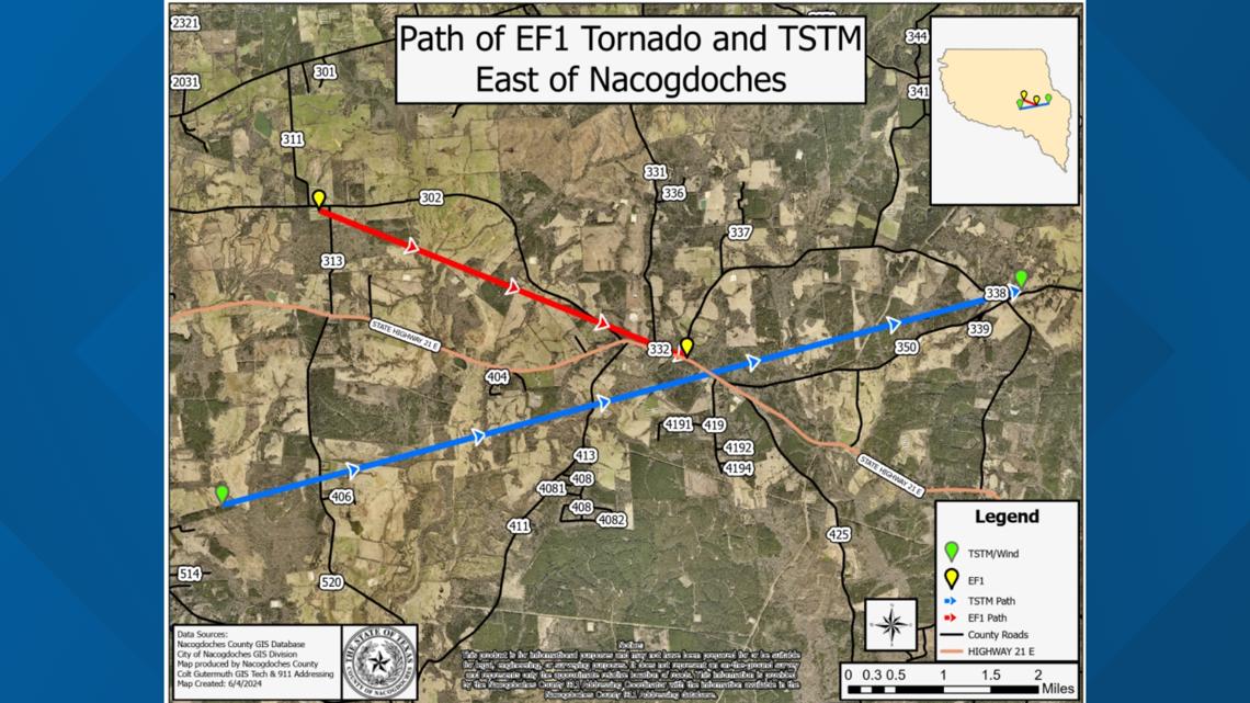 EF-1 tornado touched down in Nacogdoches last week - Vimarsana News