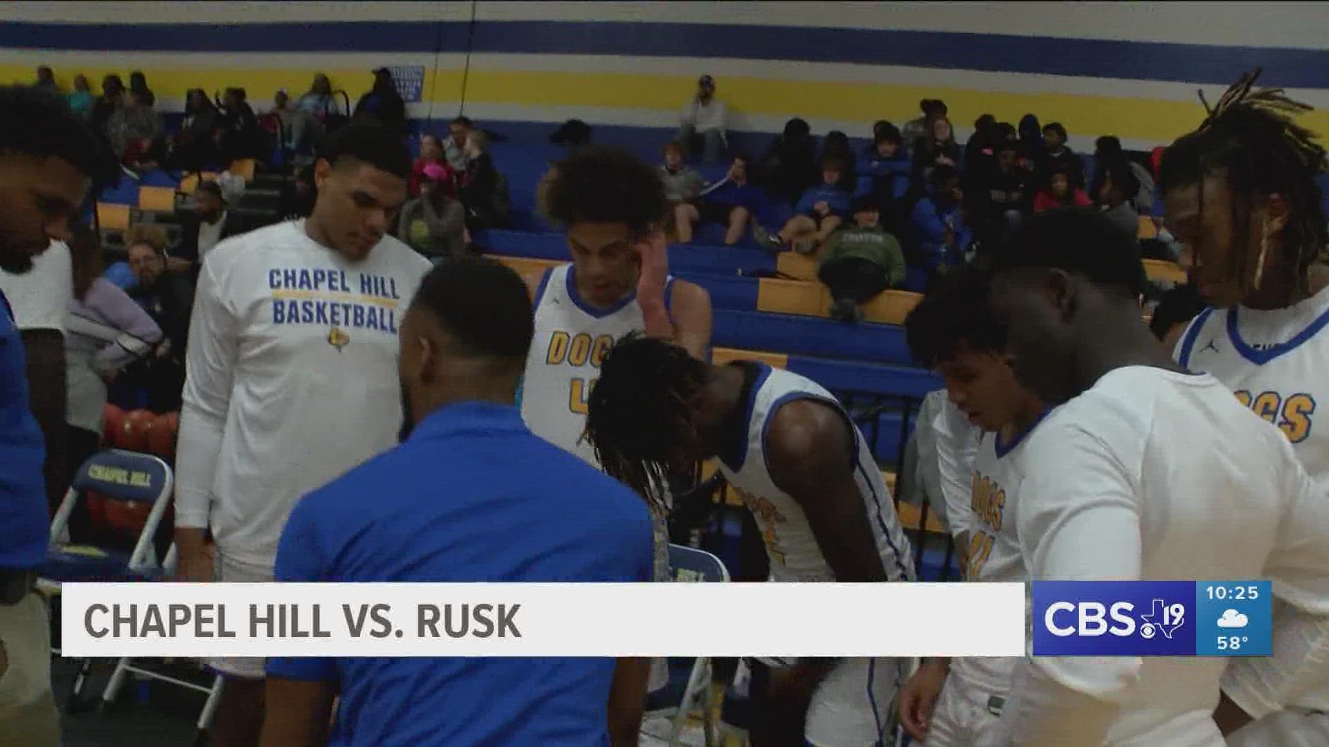 The Chapel Hill Bulldogs took on the Rusk Eagles in the final game before district play.