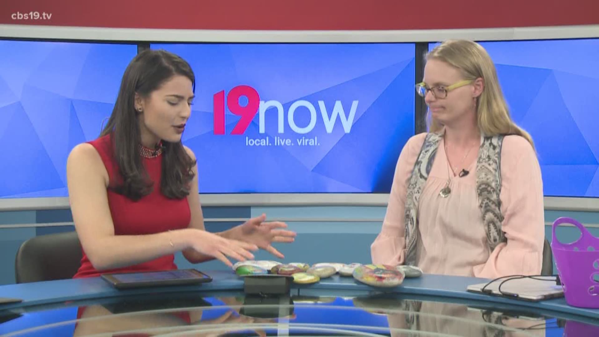 East Texas mom, Kattie Struhall visits the 19now studio to talk about why she paints children's book characters on rocks