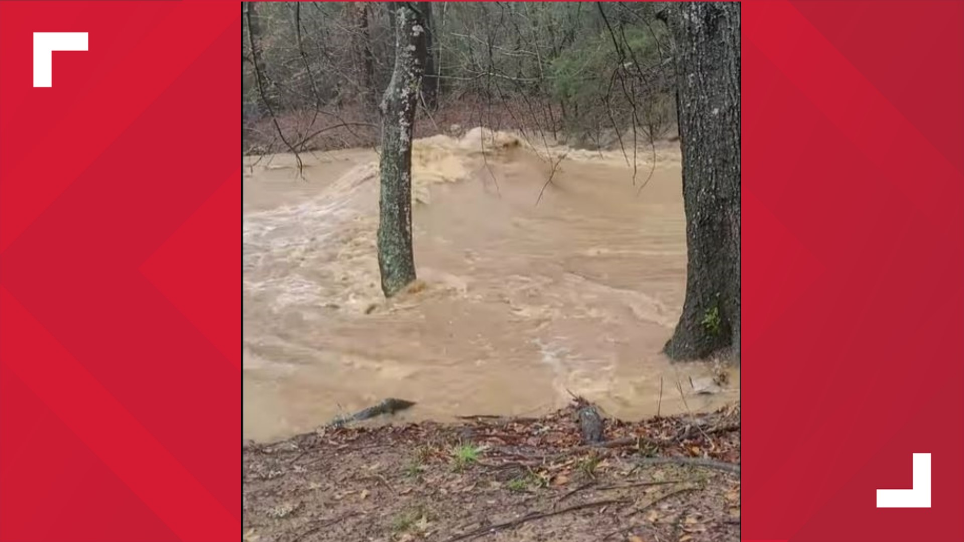 Banita Creek in Nacogdoches sees significant flooding due to rainfall