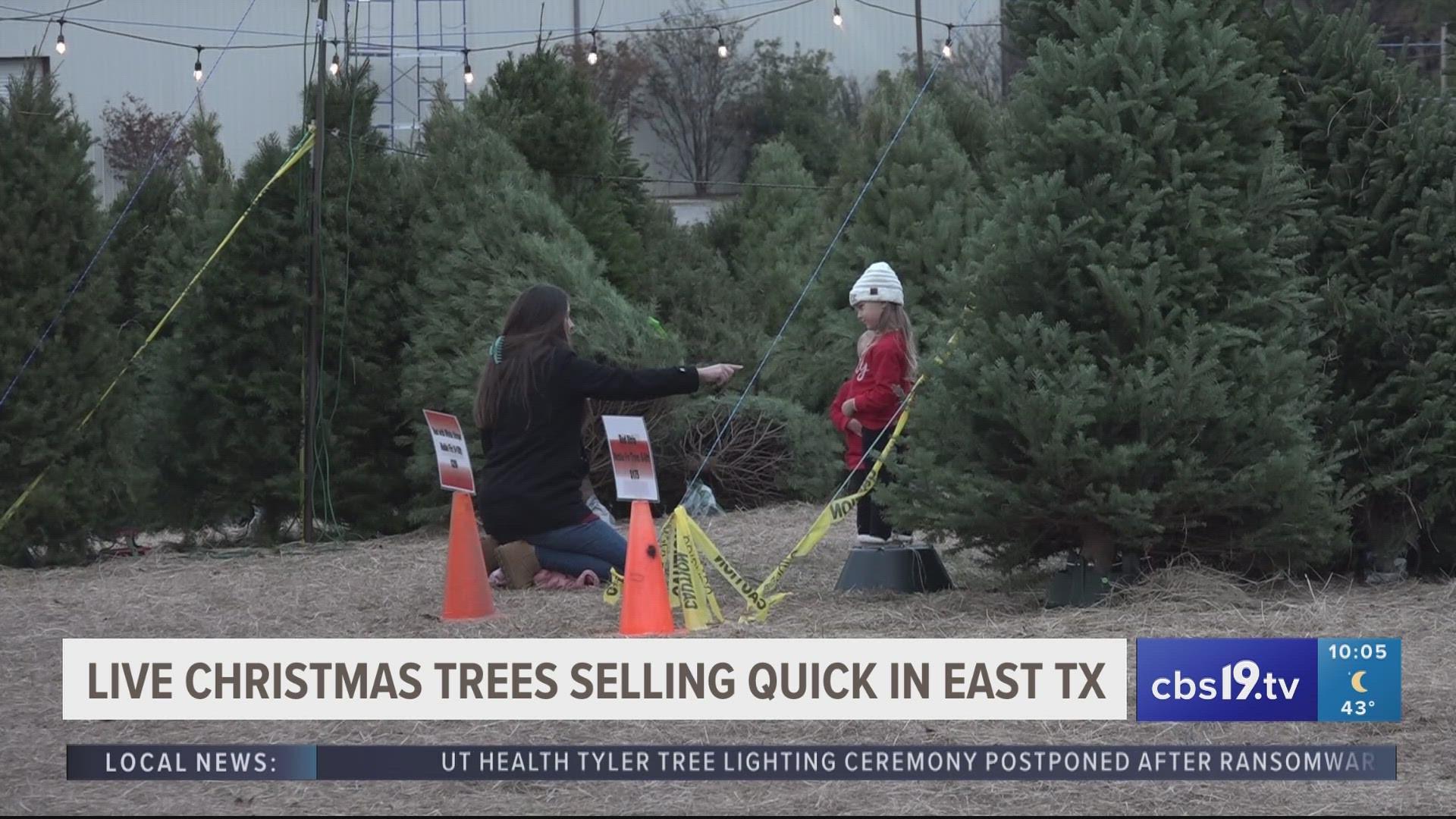 A Longview ministry is expected to sell out of Christmas trees by the end of the week. Meanwhile a farm outside of Tyler is already at limited quantity.