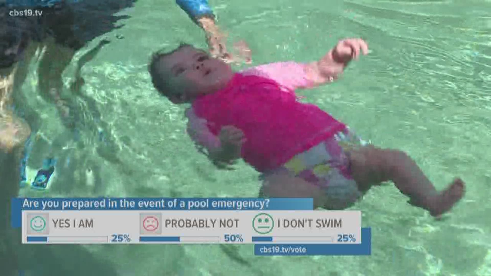Tyler swim instructor teaches infants to save themselves.