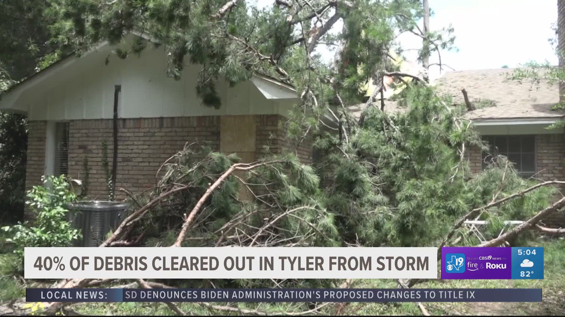 City of Tyler makes progress toward cleaning up tree limbs following severe storms