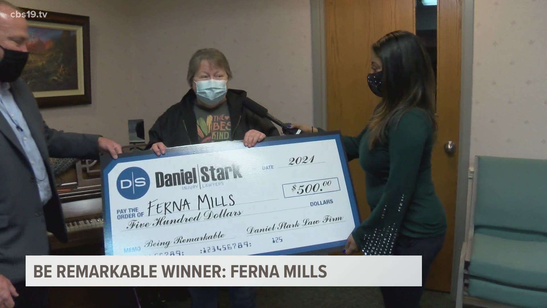Ferna Mills is being honored for getting creative in making blankets and pillows for the homeless.