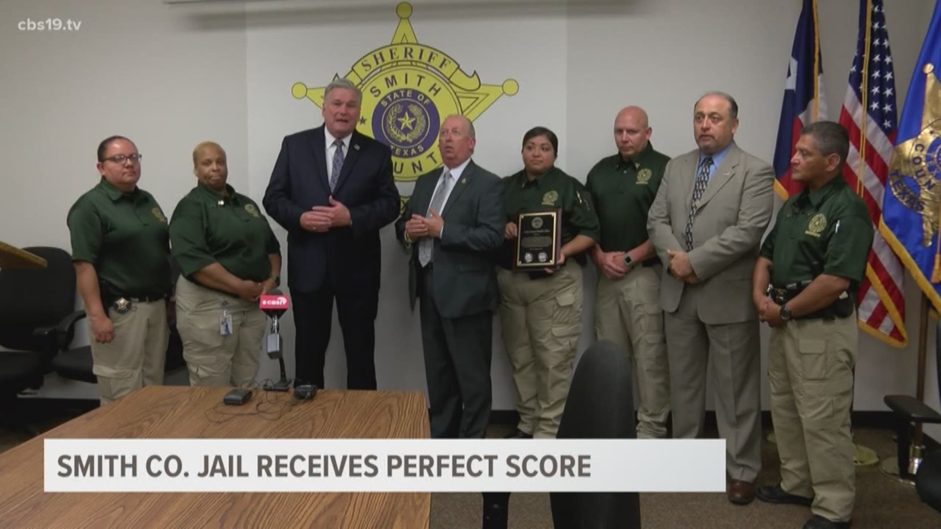 Smith County Sheriff Department gets recognized for perfect inspection of 287 Program.