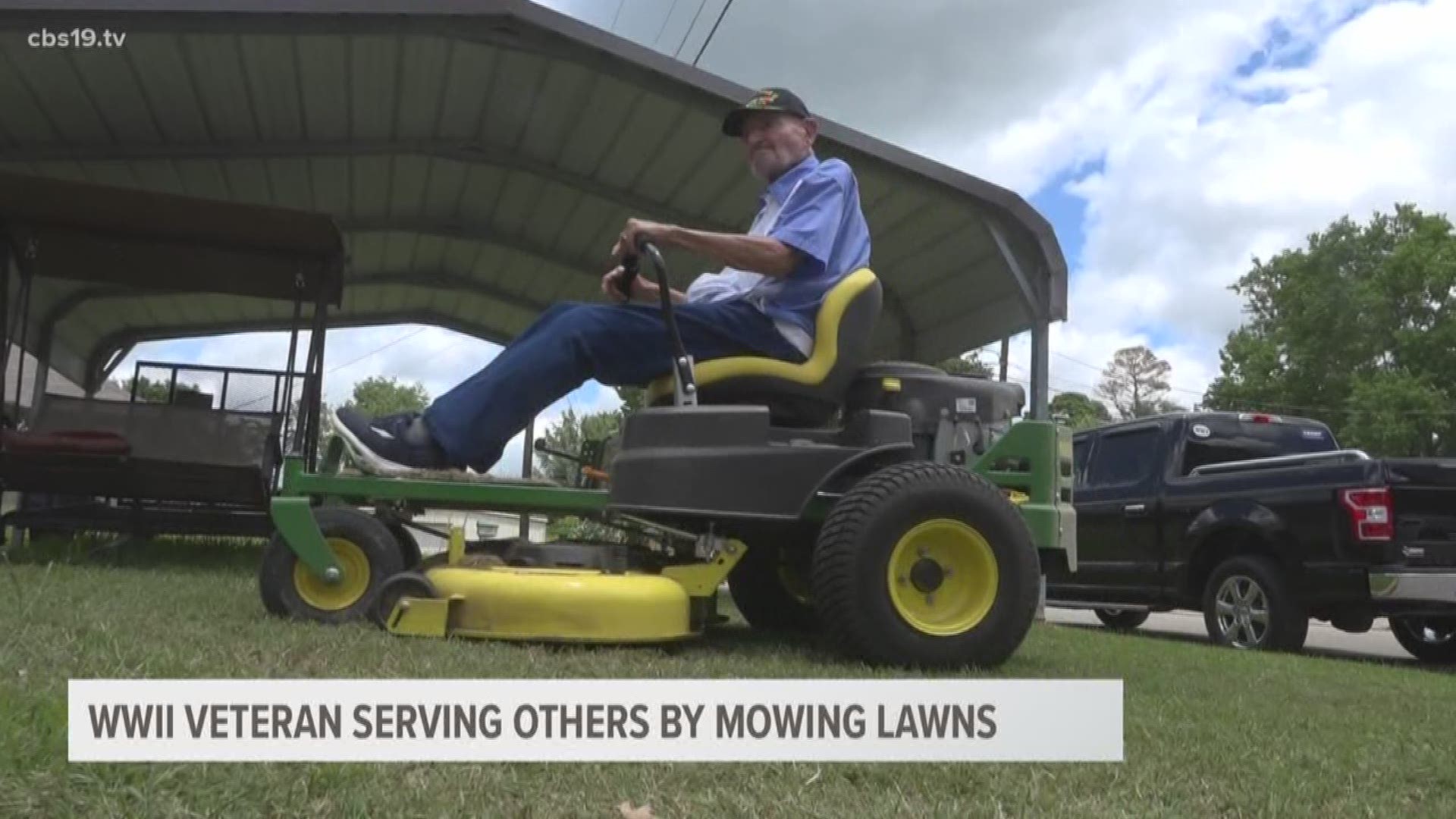 He's a survivor of the New London School explosion in 1937. He served in the Navy in World War II. Now, the 94-year-old mows lawn for fun.