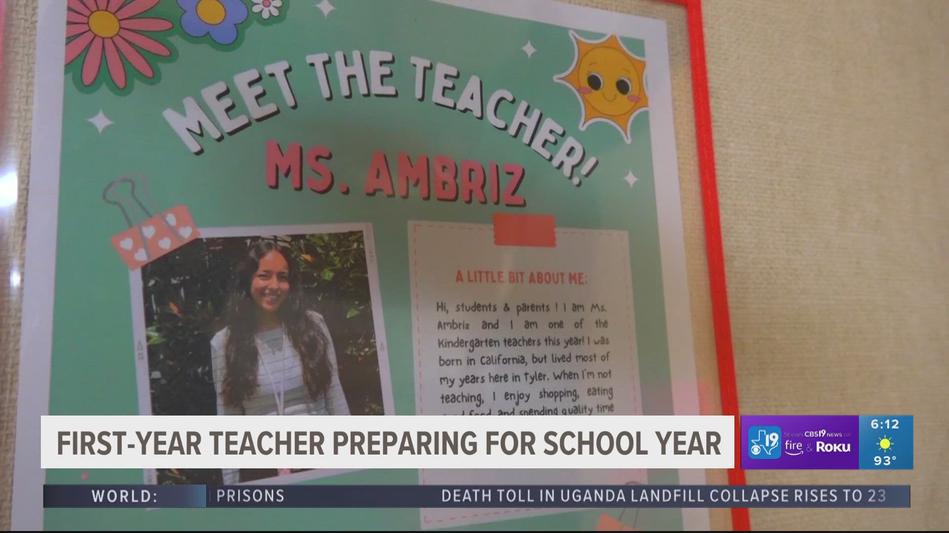 Eunice Ambriz said her inspiration for becoming a teacher comes from something that’s close to her heart - her family.