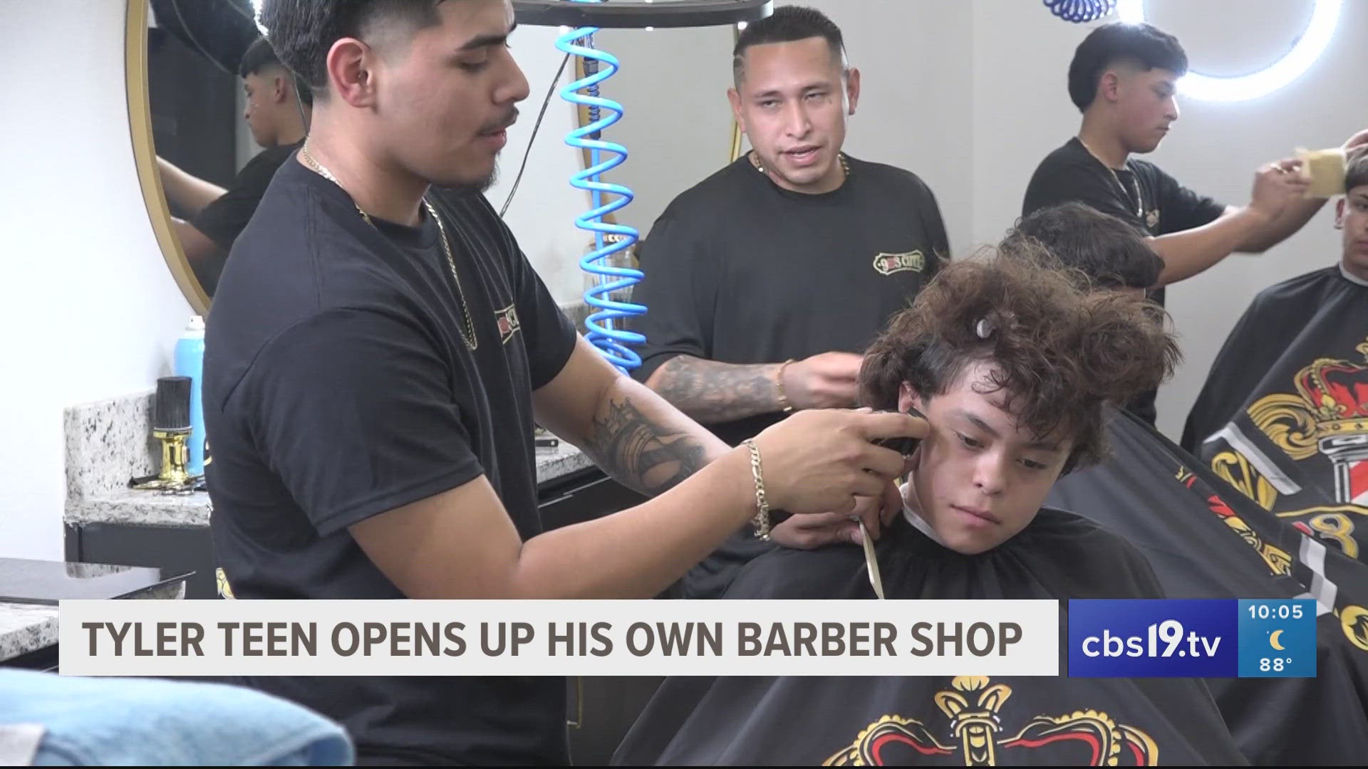 Antonio Medina, 17,  turned his dreams into reality Sunday, opening his own barber shop in Tyler.